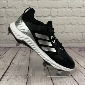 Adidas PureHustle Black Softball Metal Cleats Women's Size 7 (EG5634)